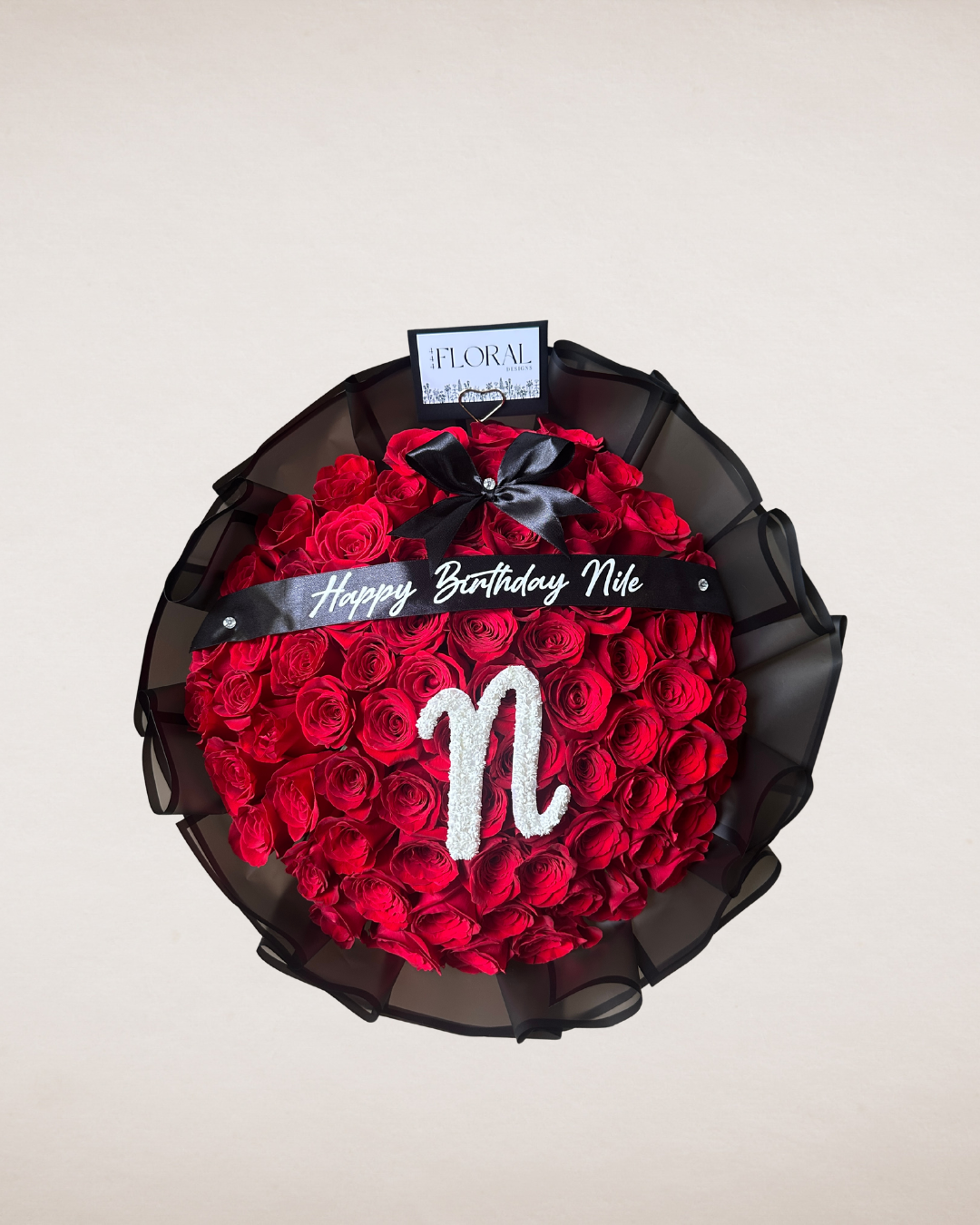 Custom Banner & Initial Bouquet