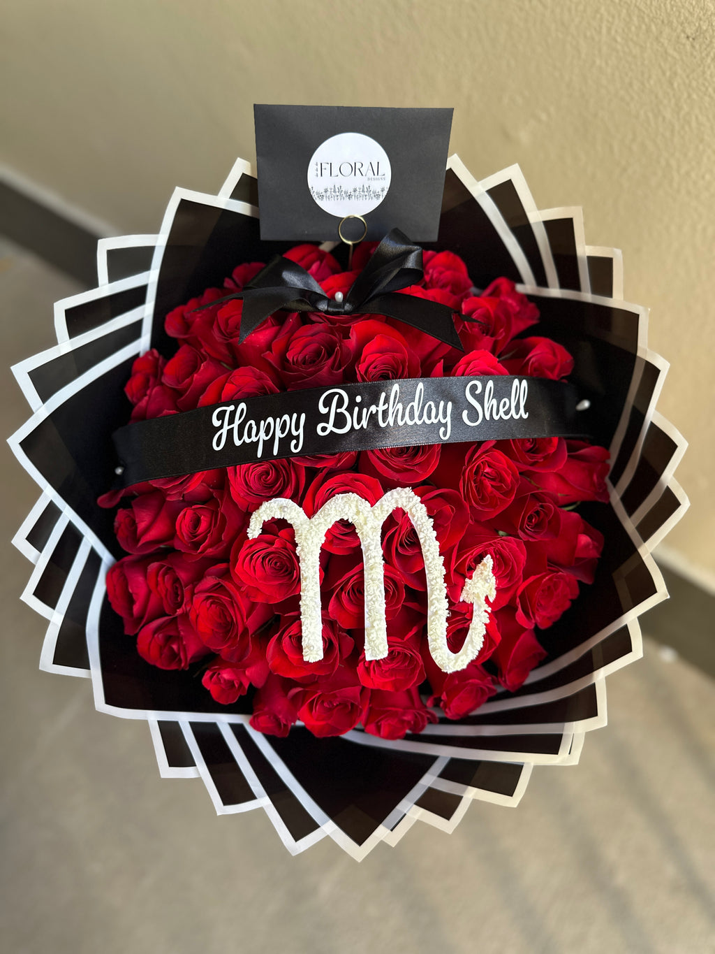 Custom Banner & Initial Bouquet