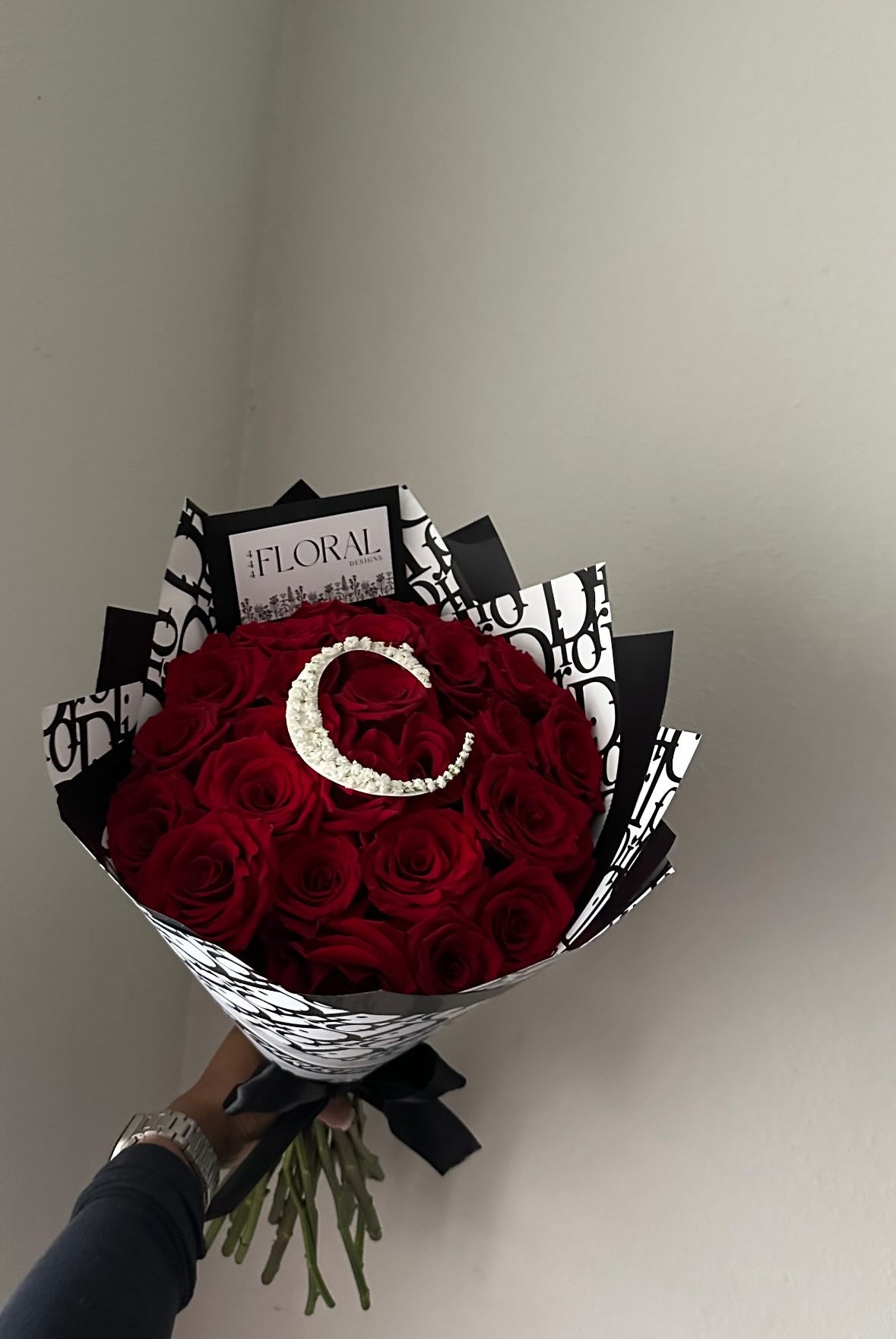 $100 Initial/Number Bouquet