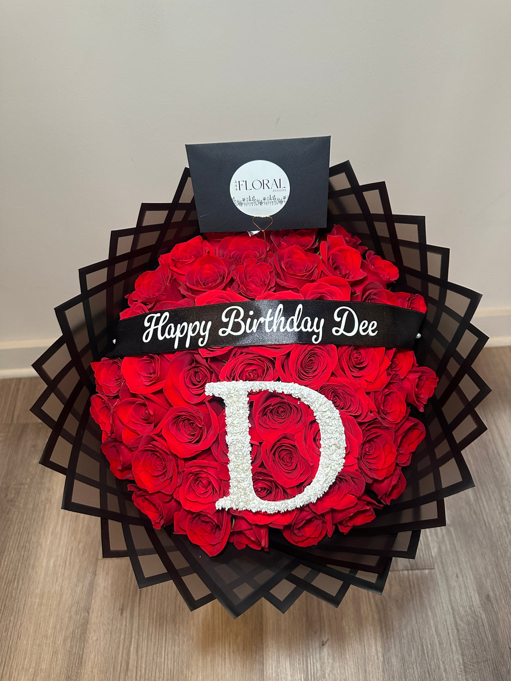 Custom Banner & Initial Bouquet