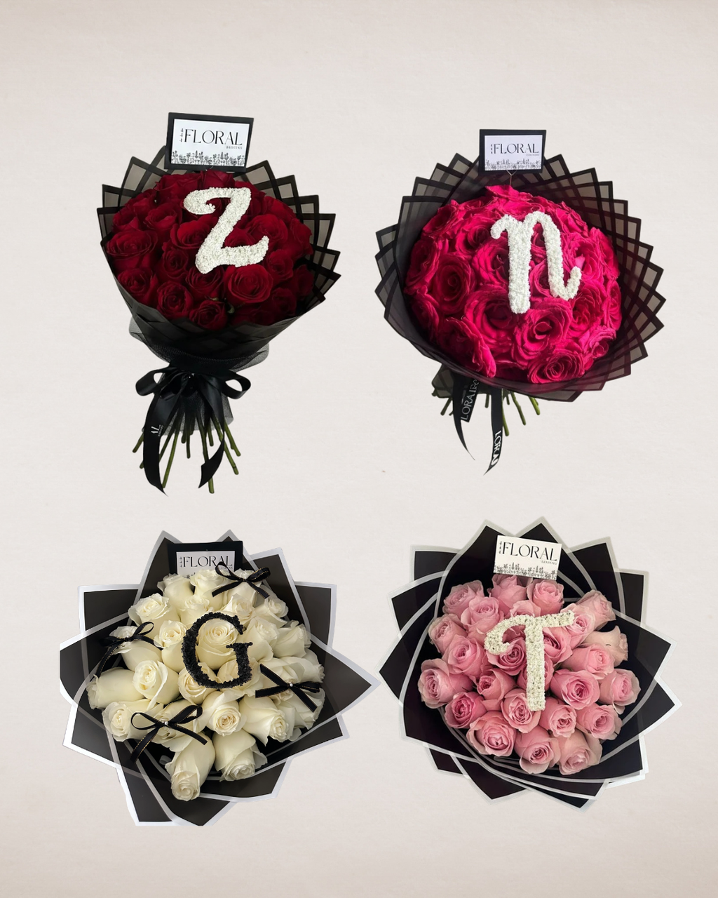 Initial/Number Bouquet