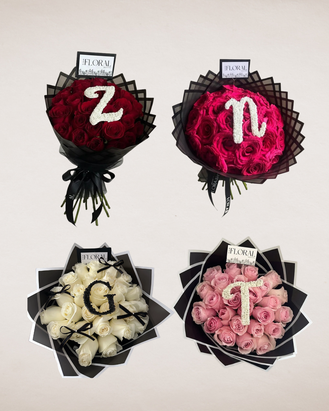 Initial/Number Bouquet