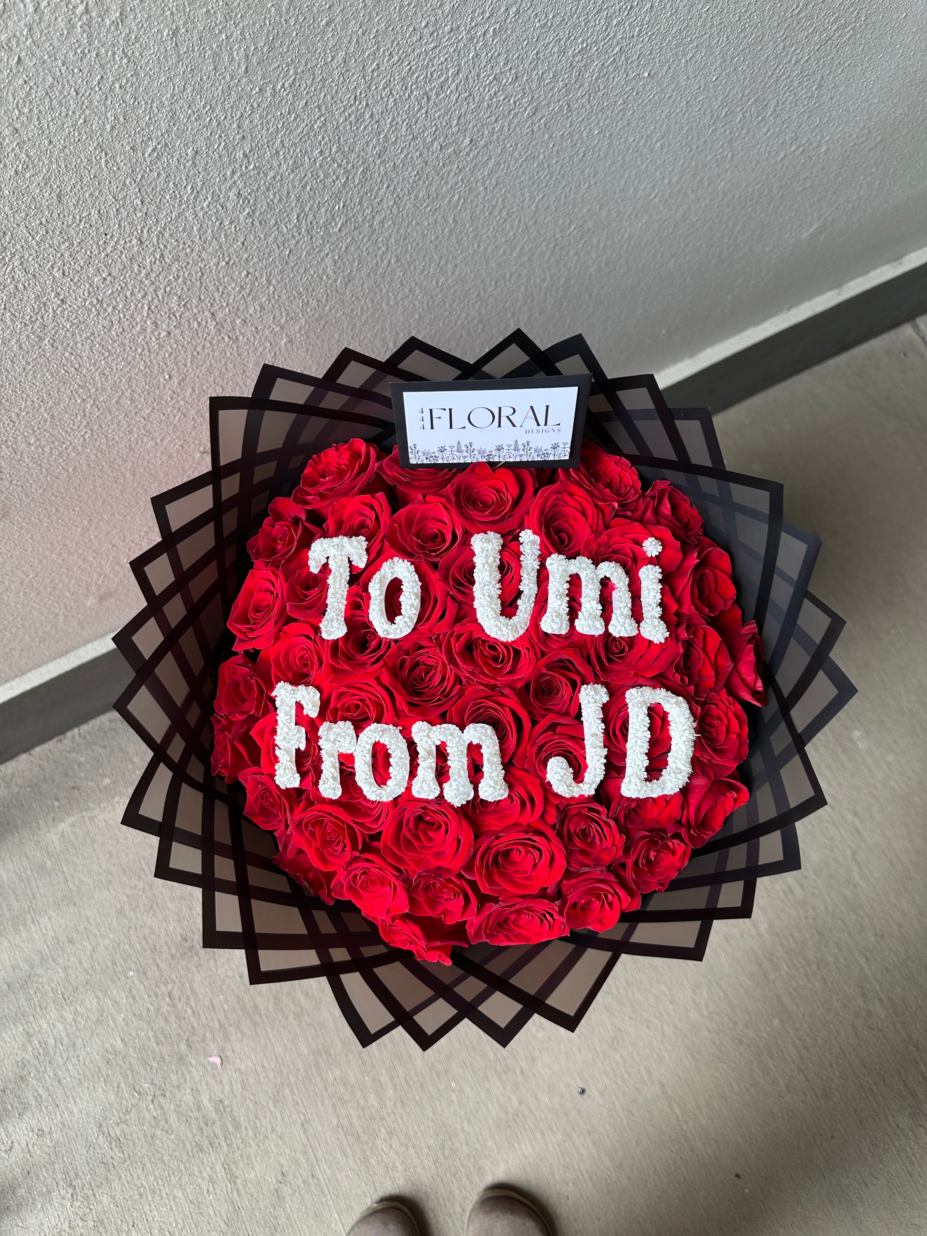 Custom Phrase Bouquet