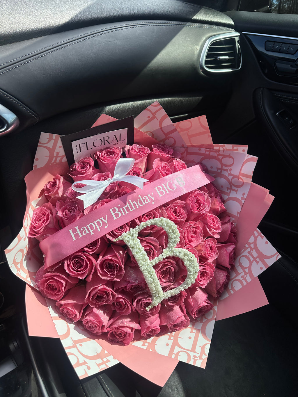 Custom Banner & Initial Bouquet