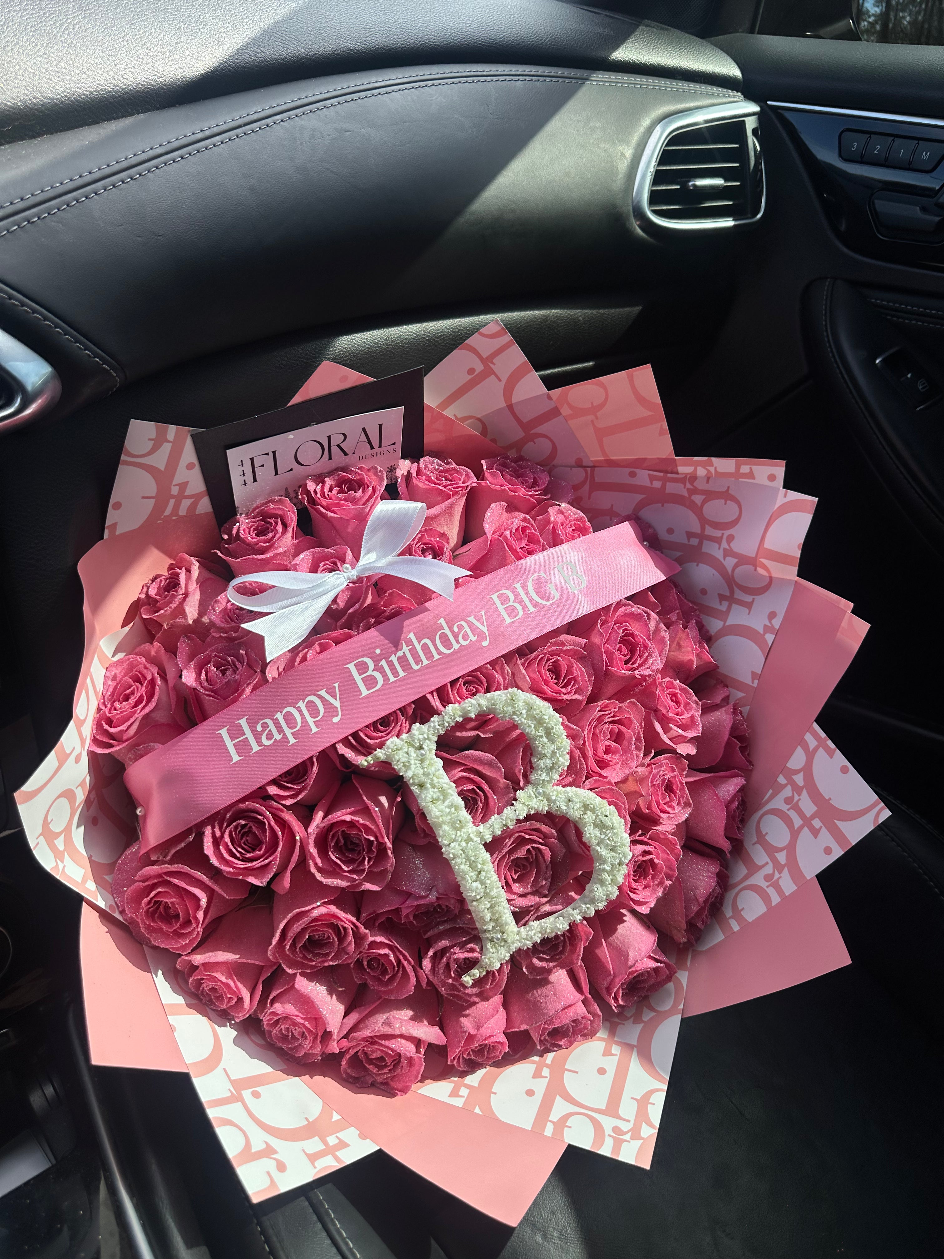 Custom Banner & Initial Bouquet