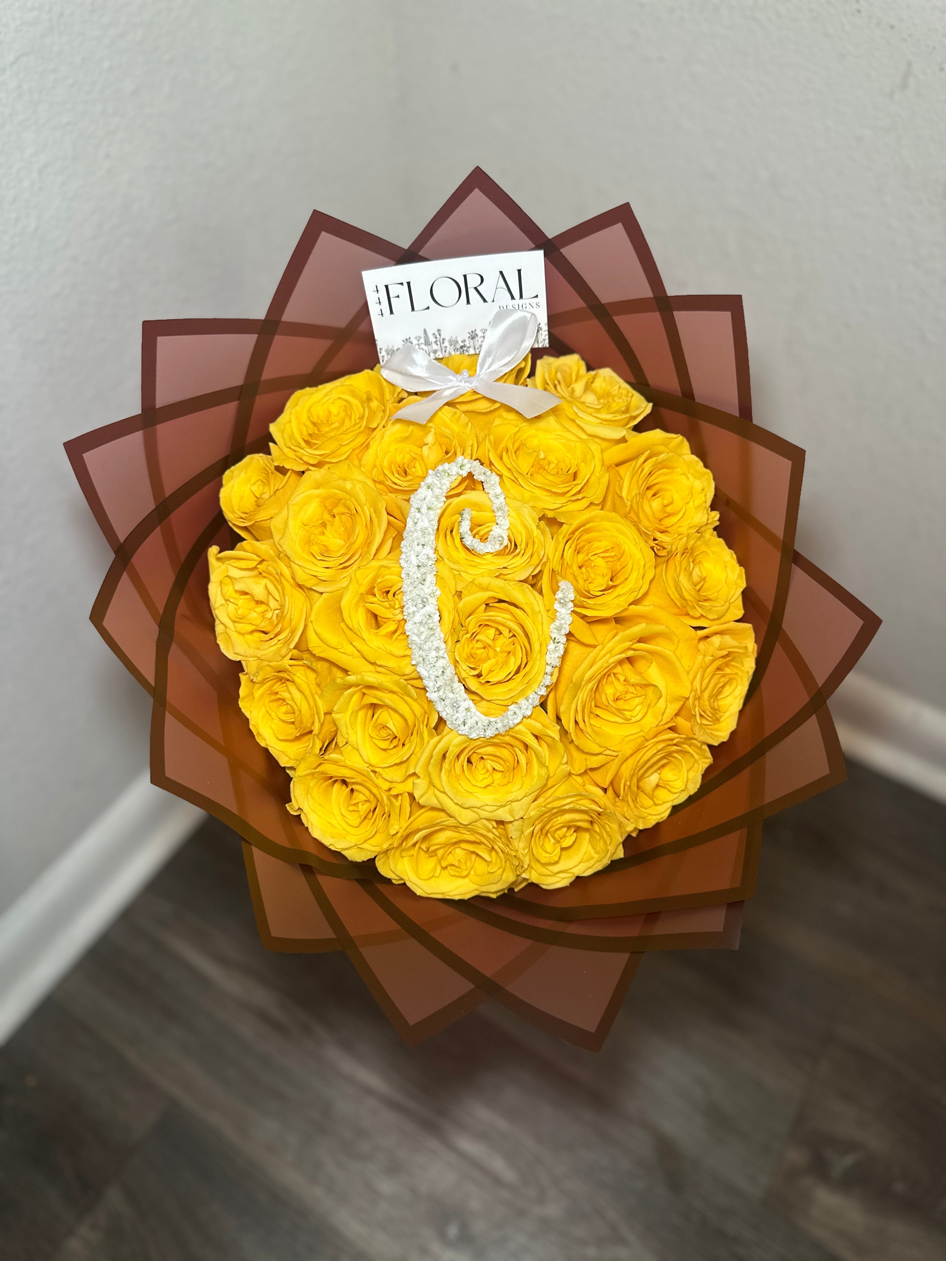 $100 Initial/Number Bouquet
