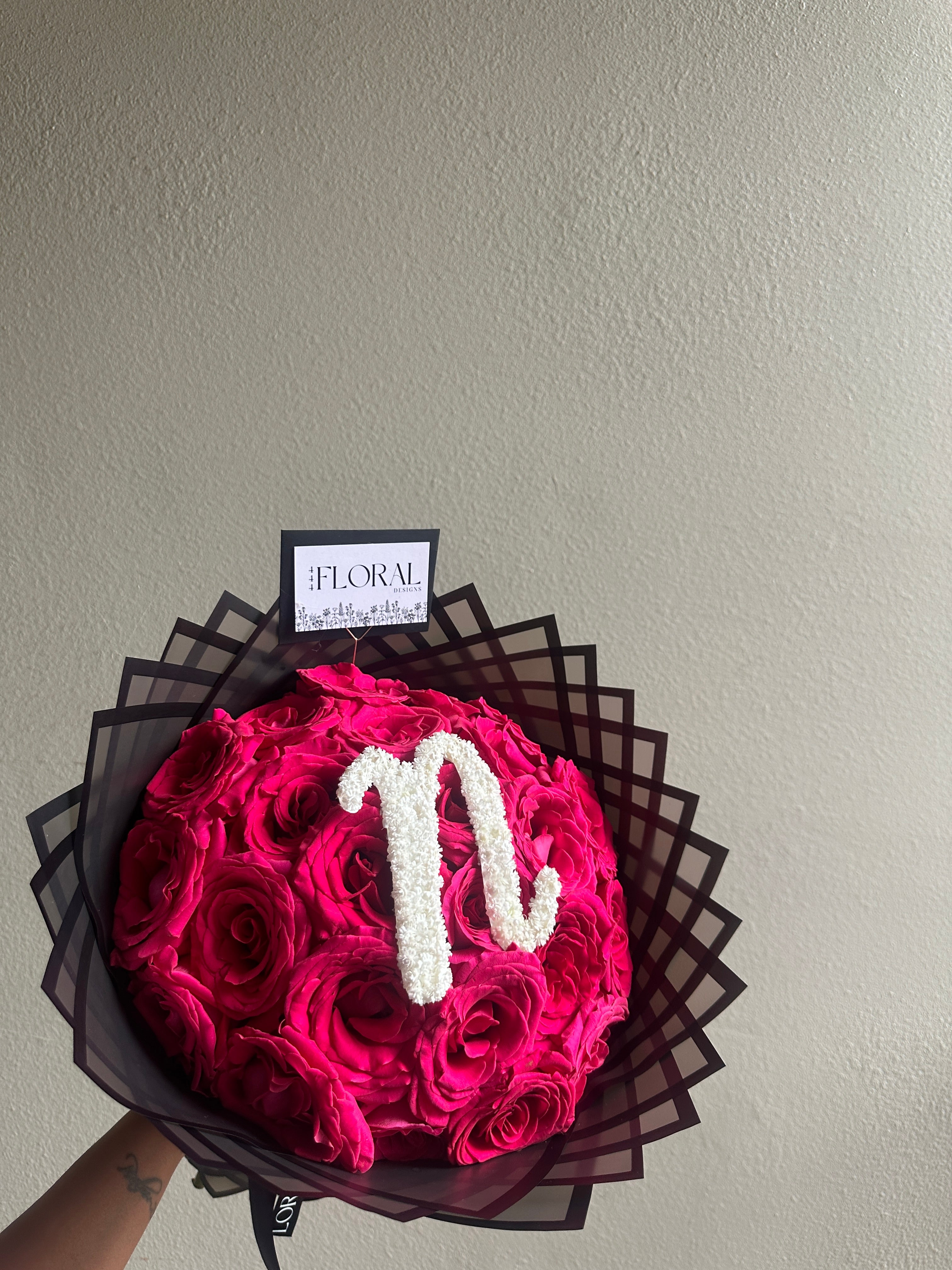 Initial/Number Bouquet