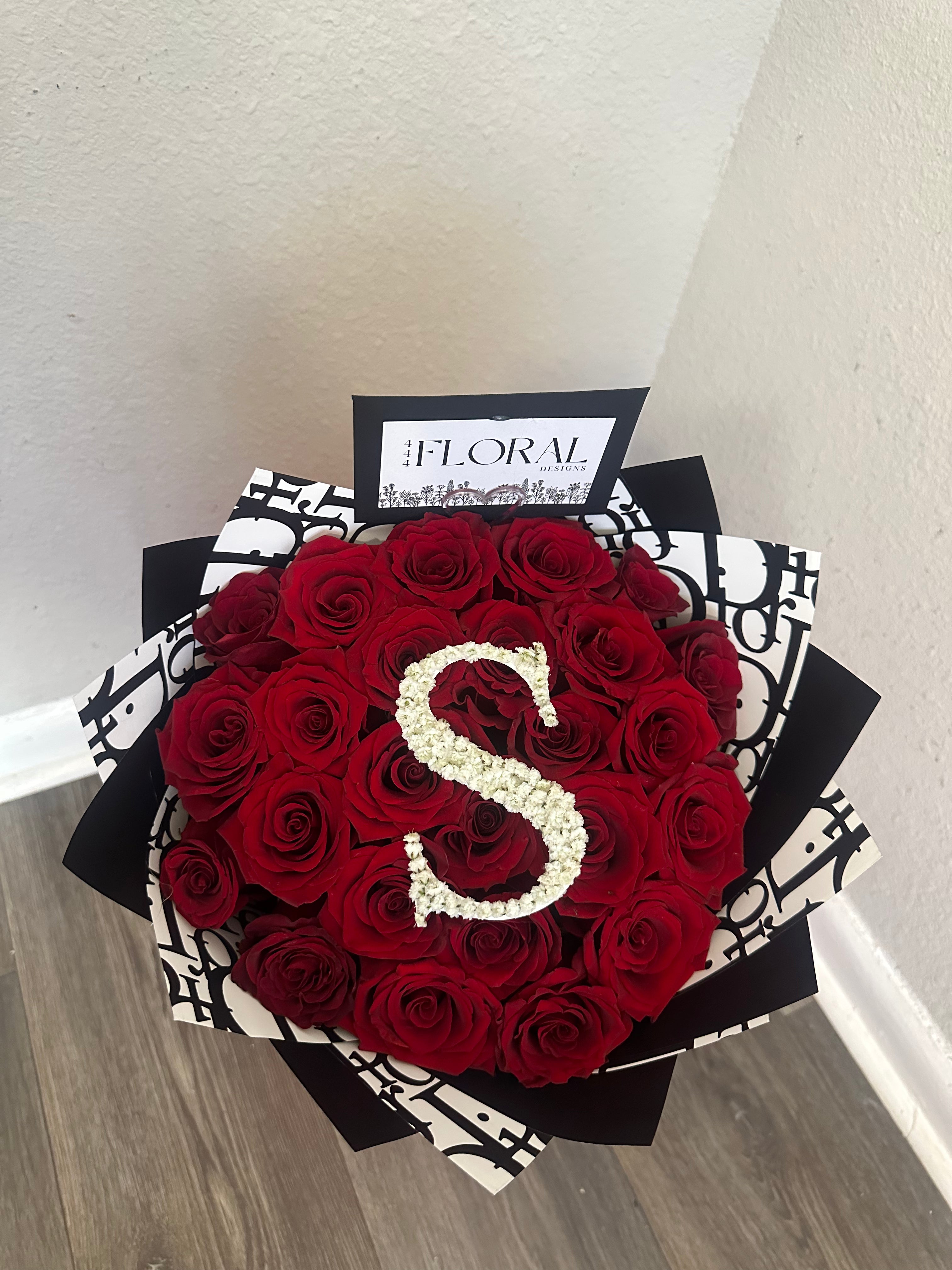 $100 Initial/Number Bouquet