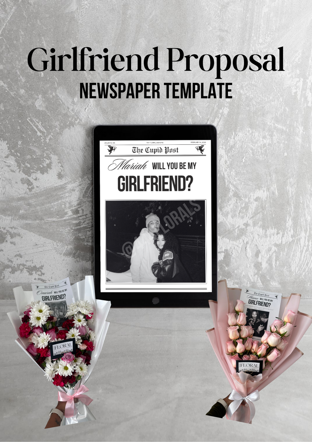 Girlfriend Proposal Newspaper Template