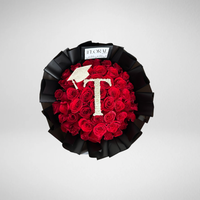 “Hat’s Off” Initial Bouquet