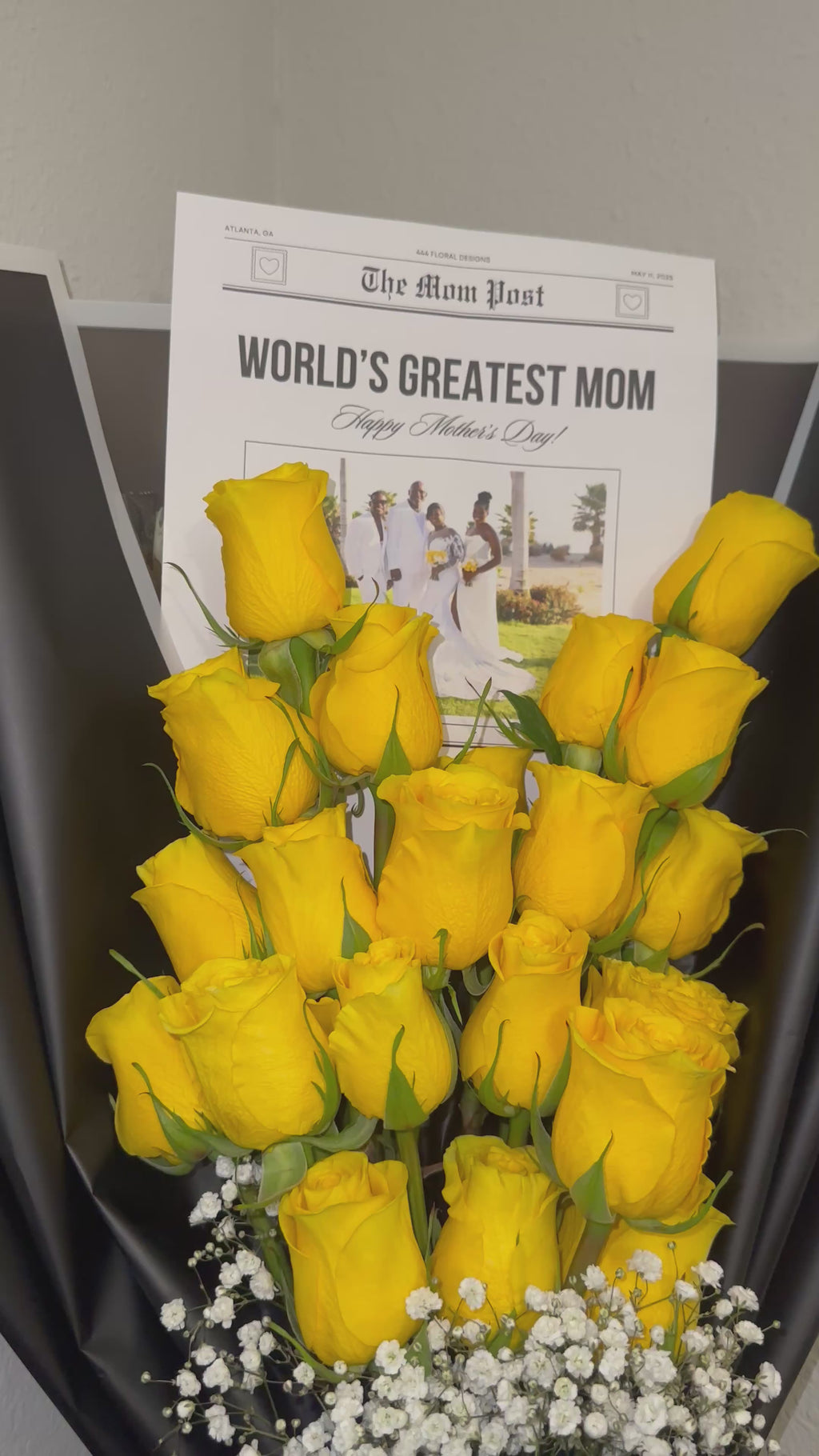 Dear Mama Newspaper Bouquet