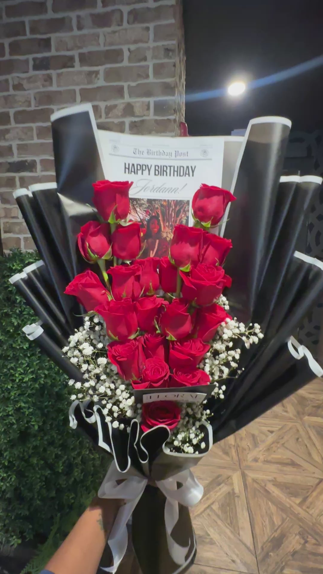 Birthday Newspaper Bouquet